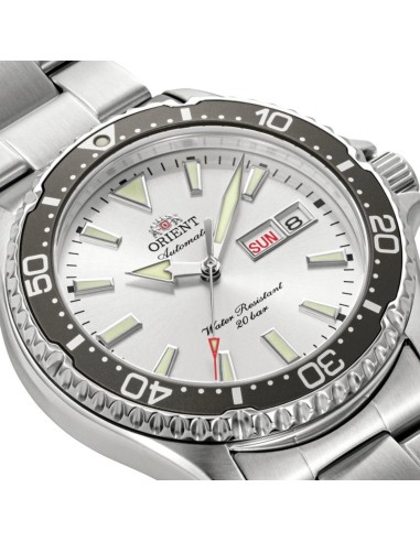 reloj automático buceo hombre Orient Kamasu “Ginrin” RA-AA0825S 41.8mm 200m WR cristal de zafiro correa de acero
