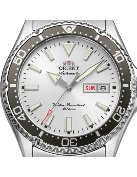 reloj automático buceo hombre Orient Kamasu “Ginrin” RA-AA0825S 41.8mm 200m WR cristal de zafiro correa de acero