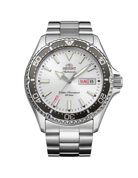 reloj automático buceo hombre Orient Kamasu “Ginrin” RA-AA0825S 41.8mm 200m WR cristal de zafiro correa de acero