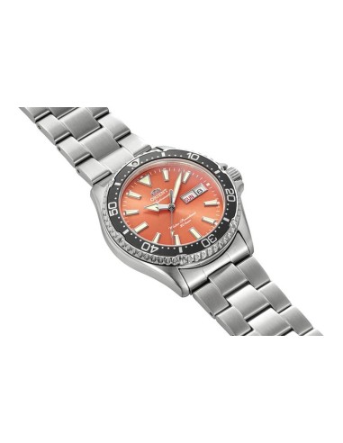 reloj automático buceo hombre Orient Kamasu Kinme RA-AA0826Y 41.8mm 200m WR cristal de zafiro correa de acero