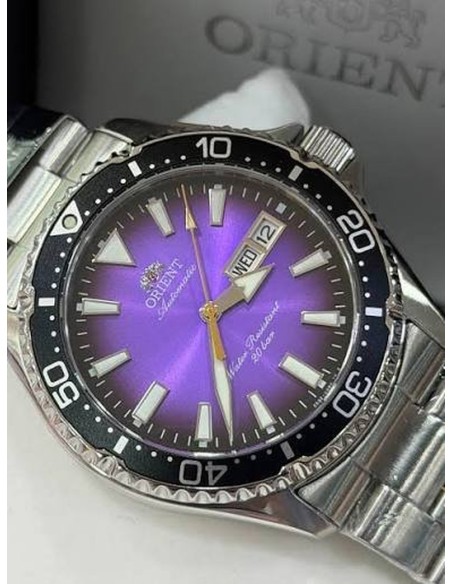 automático buceo hombre Orient Kamasu “Murasaki Uni” (erizo de mar japonés)  RA-AA0827V  Limited Edition