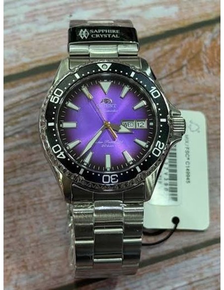 automático buceo hombre Orient Kamasu “Murasaki Uni” (erizo de mar japonés)  RA-AA0827V  Limited Edition