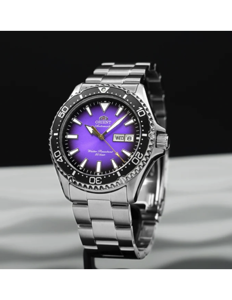 automático buceo hombre Orient Kamasu “Murasaki Uni” (erizo de mar japonés)  RA-AA0827V  Limited Edition