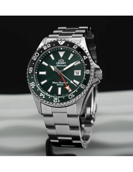 automático buceo hombre Orient Kamasu GMT  "Aoumigame" (アオウミガメ) RA-BC0002E 42.8mm 200m