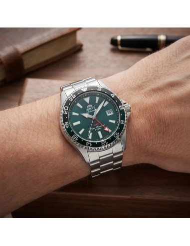 automático buceo hombre Orient Kamasu GMT  "Aoumigame" (アオウミガメ) RA-BC0002E 42.8mm 200m