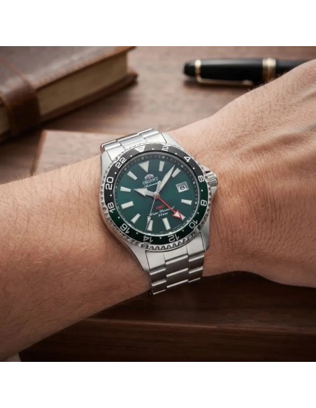 automático buceo hombre Orient Kamasu GMT  "Aoumigame" (アオウミガメ) RA-BC0002E 42.8mm 200m