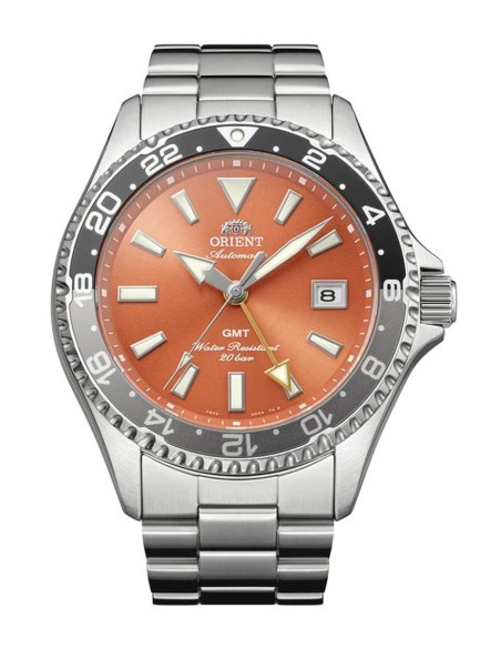 automático buceo hombre Orient Kamasu GMT  "Shake" (鮭) RA-BC0004Y 42.8mm 200m