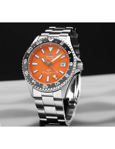 automático buceo hombre Orient Kamasu GMT  "Shake" (鮭) RA-BC0004Y 42.8mm 200m