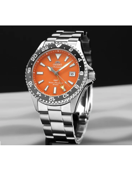 automático buceo hombre Orient Kamasu GMT  "Shake" (鮭) RA-BC0004Y 42.8mm 200m