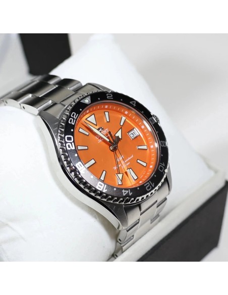 automático buceo hombre Orient Kamasu GMT  "Shake" (鮭) RA-BC0004Y 42.8mm 200m