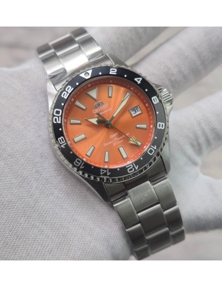 automático buceo hombre Orient Kamasu GMT  "Shake" (鮭) RA-BC0004Y 42.8mm 200m