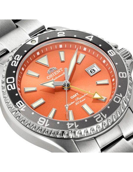 automático buceo hombre Orient Kamasu GMT  "Shake" (鮭) RA-BC0004Y 42.8mm 200m