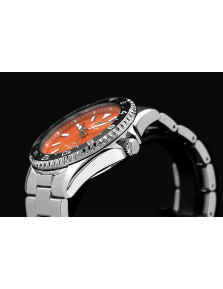 automático buceo hombre Orient Kamasu GMT  "Shake" (鮭) RA-BC0004Y 42.8mm 200m