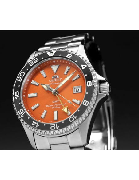 automático buceo hombre Orient Kamasu GMT  "Shake" (鮭) RA-BC0004Y 42.8mm 200m