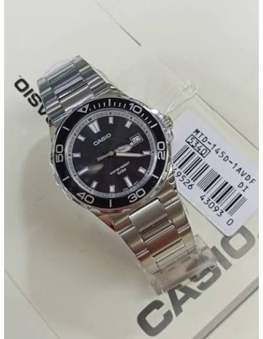 Reloj Casio Timeless MTD-145D-1A para hombre correa de acero inoxidable