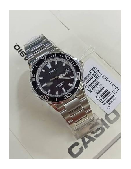 Reloj Casio Timeless MTD-145D-1A para hombre correa de acero inoxidable