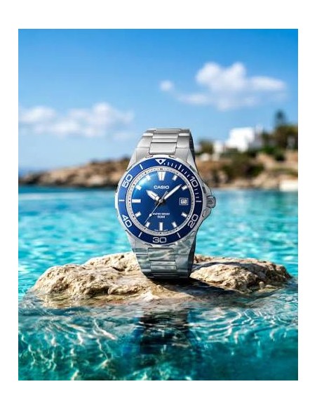 copy of Reloj Casio Timeless MTD-145D-1A para hombre correa de acero inoxidable