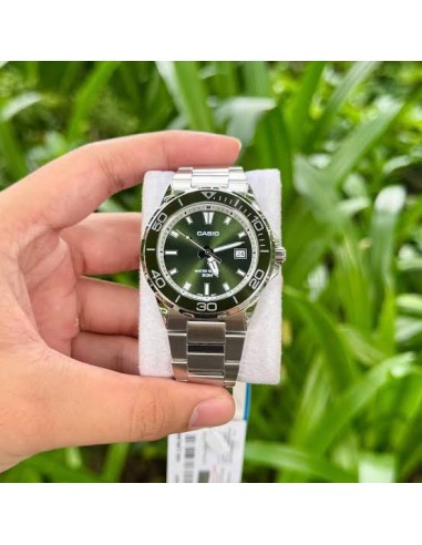 Reloj Casio Timeless MTD-145D-3A para hombre correa de acero inoxidable