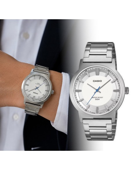 copy of Casio MTP-B220D-1AV – Reloj de Hombre Analógico con Esfera Negra y Correa de Acero Inoxidable