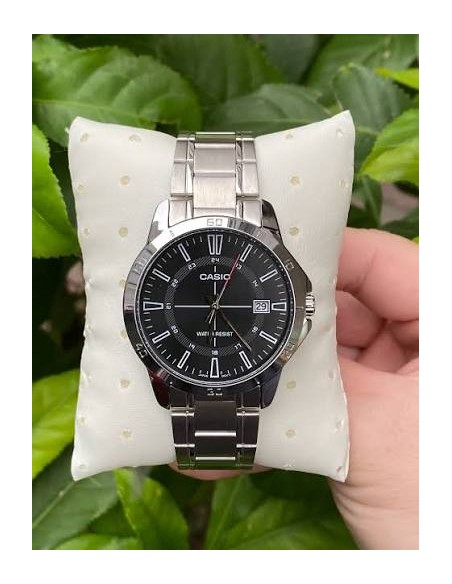 Reloj Casio de cuarzo analógico MTP-V004D-1C correa de acero inoxidable