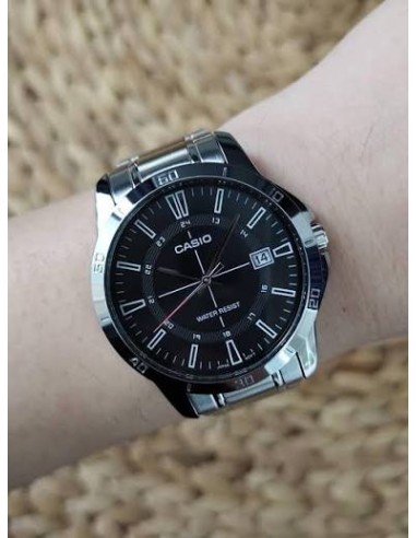 Reloj Casio de cuarzo analógico MTP-V004D-1C correa de acero inoxidable