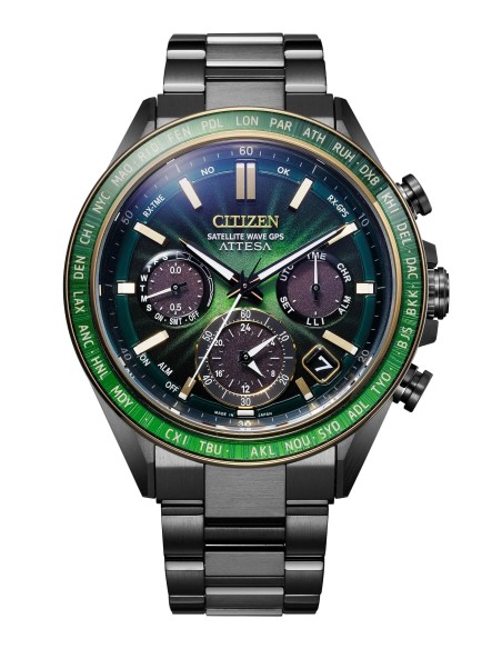 GPS titanio solar CITIZEN ATTESA CC4084-83Z 44.6MM JDM hecho en Japón Limited