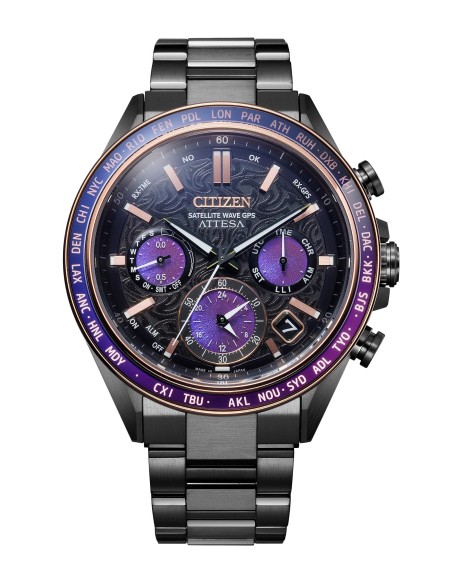 GPS titanio solar CITIZEN ATTESA CC4085-81Z 44.6MM JDM hecho en Japón Limited