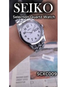 reloj cuarzo clásico Seiko Selection  SCXC009 JDM 38mm correa de acero Cal. 7N43 JDM (mercado interior japonés) 2
