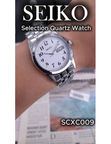 reloj cuarzo clásico Seiko Selection  SCXC009 JDM 38mm correa de acero Cal. 7N43 JDM (mercado interior japonés)