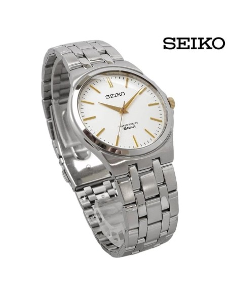 reloj cuarzo unisex Seiko Spirit SCXP025 36mm JDM Cal. 7N01 correa de acero JDM (mercado interior japonés)