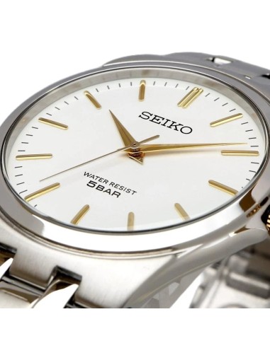 reloj cuarzo unisex Seiko Spirit SCXP025 36mm JDM Cal. 7N01 correa de acero JDM (mercado interior japonés)