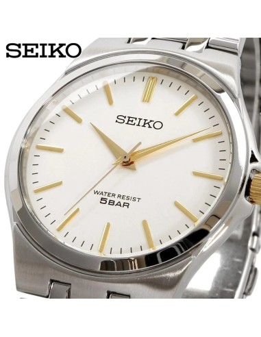 reloj cuarzo unisex Seiko Spirit SCXP025 36mm JDM Cal. 7N01 correa de acero JDM (mercado interior japonés)