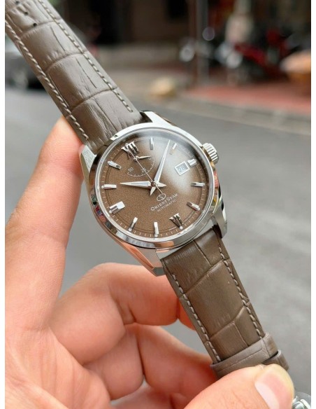 automático hombre Orient Star Contemporary MOCHA RK-AU0113Y JDM  38.5mm 100m WR cristal de zafiro