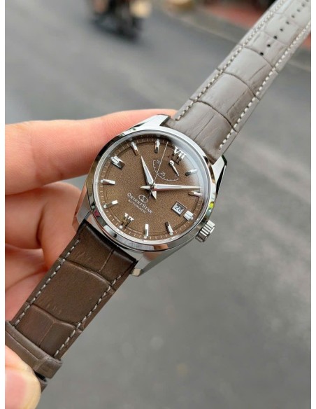 automático hombre Orient Star Contemporary MOCHA RK-AU0113Y JDM  38.5mm 100m WR cristal de zafiro