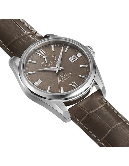 automático hombre Orient Star Contemporary MOCHA RK-AU0113Y JDM  38.5mm 100m WR cristal de zafiro