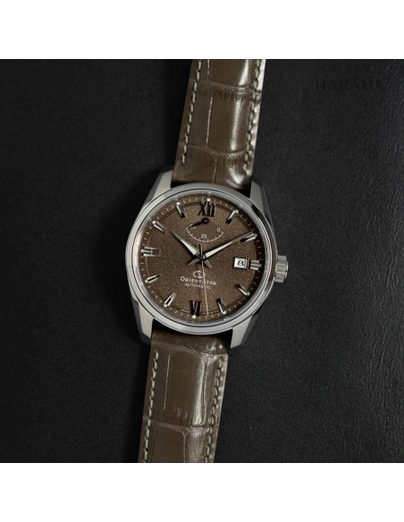 automático hombre Orient Star Contemporary MOCHA RK-AU0113Y JDM  38.5mm 100m WR cristal de zafiro