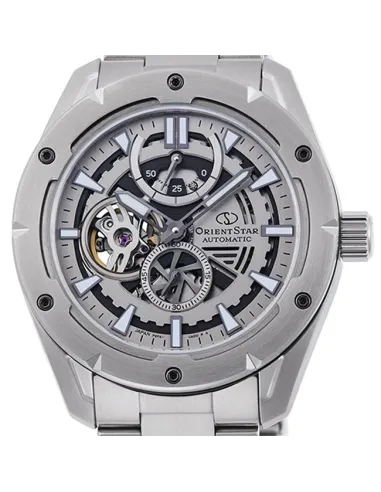 reloj automático hombre Orient Star Avant-Garde Skeleton RE-AV0A02S  43.2mm Cristal Zafiro correa de acero 100m resistente al ag