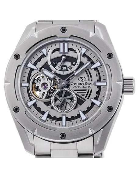 reloj automático hombre Orient Star Avant-Garde Skeleton RE-AV0A02S  43.2mm Cristal Zafiro correa de acero 100m resistente al ag