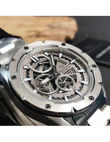reloj automático hombre Orient Star Avant-Garde Skeleton RE-AV0A02S  43.2mm Cristal Zafiro correa de acero 100m resistente al ag