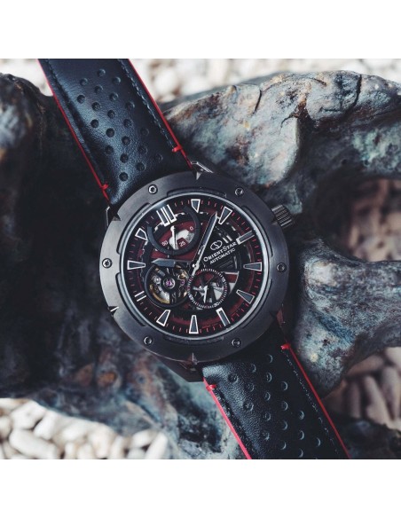 automático hombre Orient Star Avant-garde Skeleton RK-AV0A03B dial negro 42.6mm Cristal de Zafiro