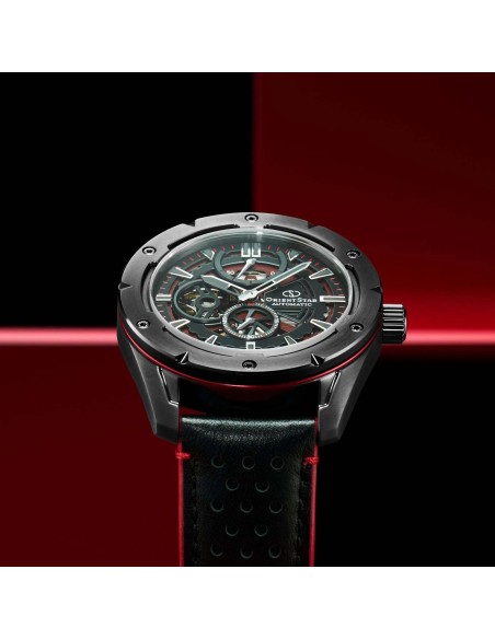 automático hombre Orient Star Avant-garde Skeleton RK-AV0A03B dial negro 42.6mm Cristal de Zafiro