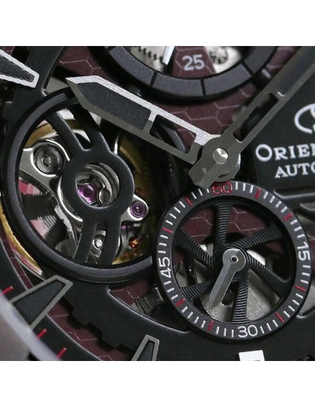 automático hombre Orient Star Avant-garde Skeleton RK-AV0A03B dial negro 42.6mm Cristal de Zafiro