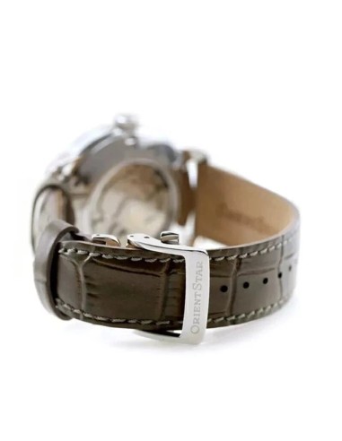automático hombre Orient Star Contemporary Layered Skeleton RK-AV0B10G JDM Textile Series Champagne 41mm