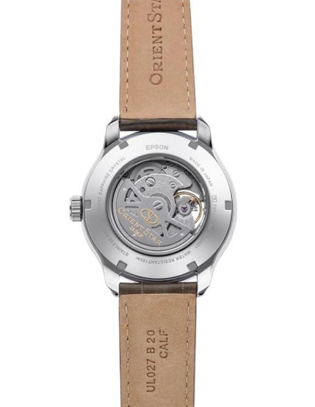 automático hombre Orient Star Contemporary Layered Skeleton RK-AV0B10G JDM Textile Series Champagne 41mm