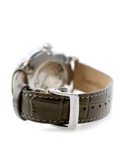 automático hombre Orient Star Contemporary Layered Skeleton RK-AV0B10G JDM Textile Series Champagne 41mm