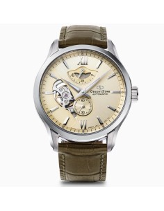 automático hombre Orient Star Contemporary Layered Skeleton RK-AV0B10G JDM Textile Series Champagne 41mm