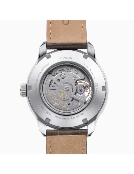 automático hombre Orient Star Contemporary Layered Skeleton RK-AV0B10G JDM Textile Series Champagne 41mm