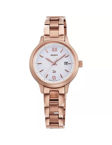 solar mujer Orient iO Natural & Plain RN-WG0419S JDM 27.6mm cristal de zafiro