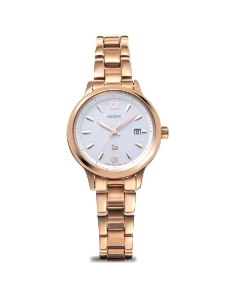 solar mujer Orient iO Natural & Plain RN-WG0419S JDM 27.6mm cristal de zafiro