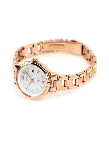 solar mujer Orient iO Natural & Plain RN-WG0419S JDM 27.6mm cristal de zafiro